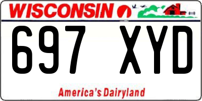WI license plate 697XYD