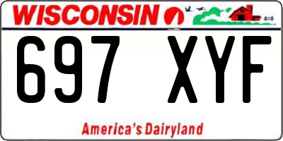 WI license plate 697XYF