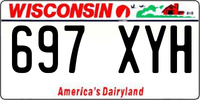 WI license plate 697XYH