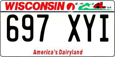 WI license plate 697XYI