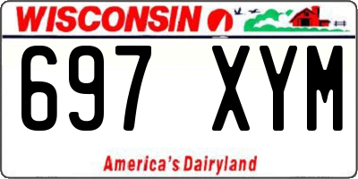 WI license plate 697XYM