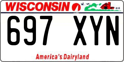 WI license plate 697XYN