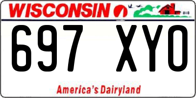 WI license plate 697XYO