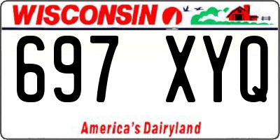 WI license plate 697XYQ