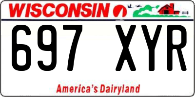 WI license plate 697XYR