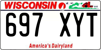 WI license plate 697XYT