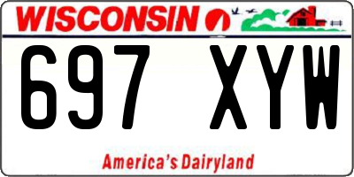 WI license plate 697XYW