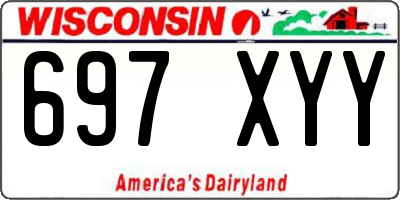 WI license plate 697XYY