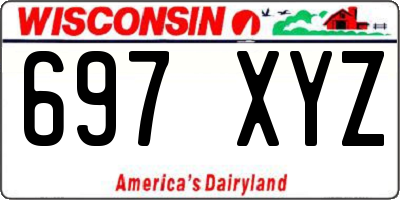 WI license plate 697XYZ