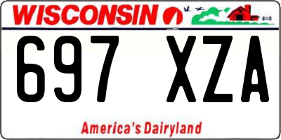 WI license plate 697XZA