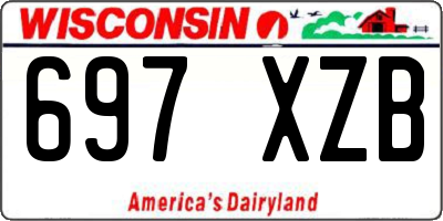 WI license plate 697XZB