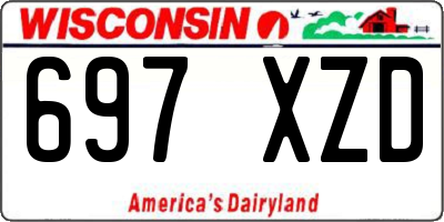 WI license plate 697XZD