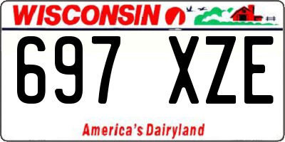 WI license plate 697XZE