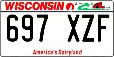 WI license plate 697XZF
