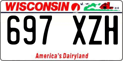 WI license plate 697XZH