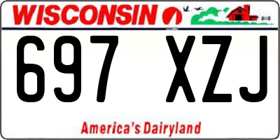 WI license plate 697XZJ