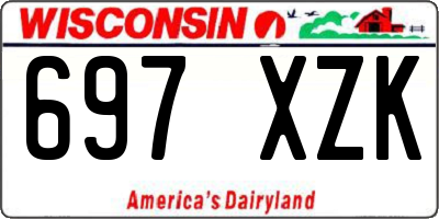 WI license plate 697XZK