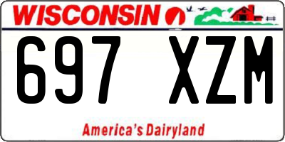 WI license plate 697XZM