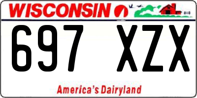 WI license plate 697XZX