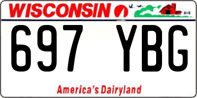 WI license plate 697YBG