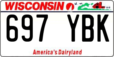 WI license plate 697YBK