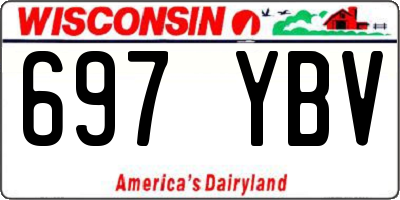 WI license plate 697YBV