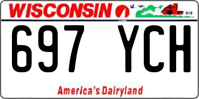 WI license plate 697YCH