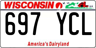 WI license plate 697YCL