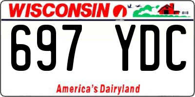 WI license plate 697YDC