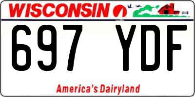 WI license plate 697YDF