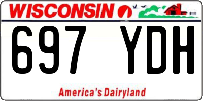 WI license plate 697YDH