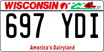 WI license plate 697YDI