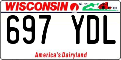 WI license plate 697YDL