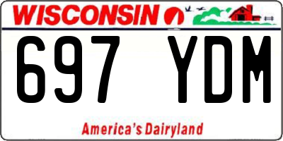 WI license plate 697YDM