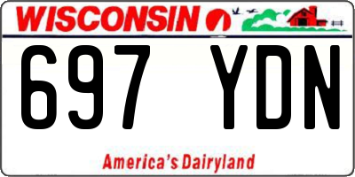 WI license plate 697YDN