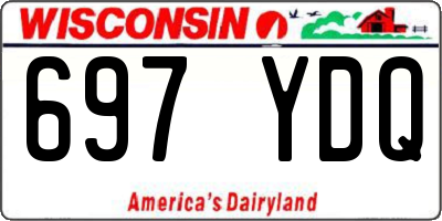 WI license plate 697YDQ