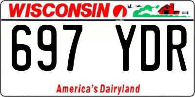 WI license plate 697YDR