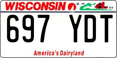 WI license plate 697YDT