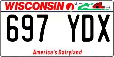 WI license plate 697YDX