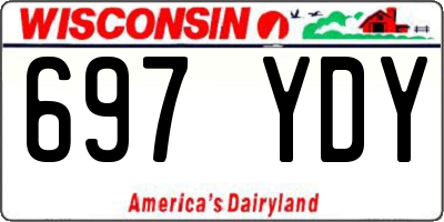 WI license plate 697YDY