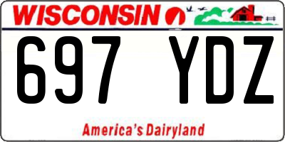 WI license plate 697YDZ