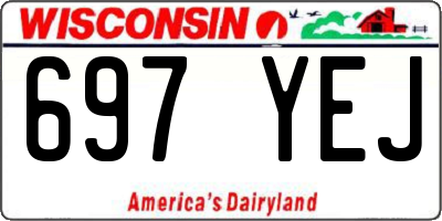 WI license plate 697YEJ
