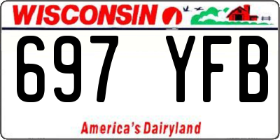WI license plate 697YFB