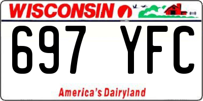 WI license plate 697YFC