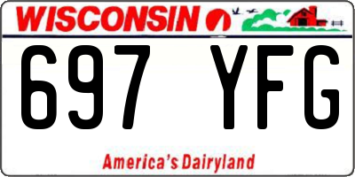 WI license plate 697YFG