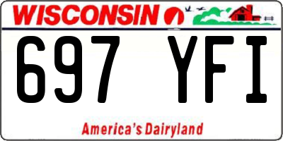 WI license plate 697YFI
