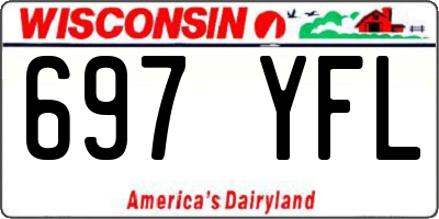 WI license plate 697YFL