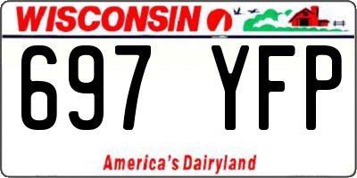 WI license plate 697YFP