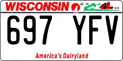 WI license plate 697YFV