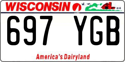 WI license plate 697YGB